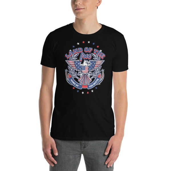 Land of the Free (Eagle Seal) Short-Sleeve Unisex T-Shirt