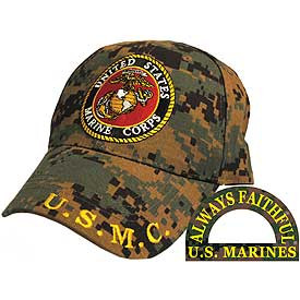 U.S. MARINE CORPS LOGO Camo Baseball Cap