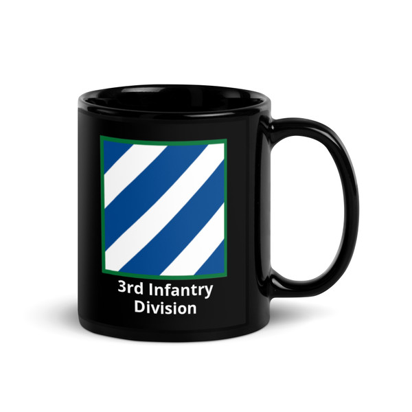 3rd Infantry Division Black Glossy Mug