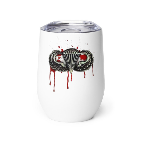 Blood Wings (Airborne) Wine tumbler