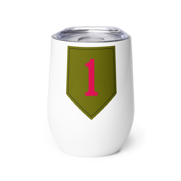1st Infantry Wine tumbler