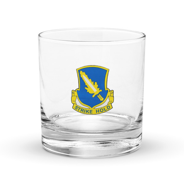 Strike Hold Rocks glass