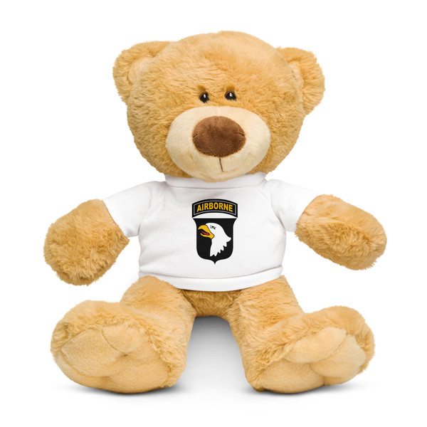 101st Airborne Teddy bear with a t-shirt