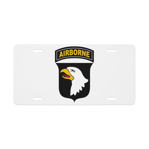 101st Airborne Vanity license plate
