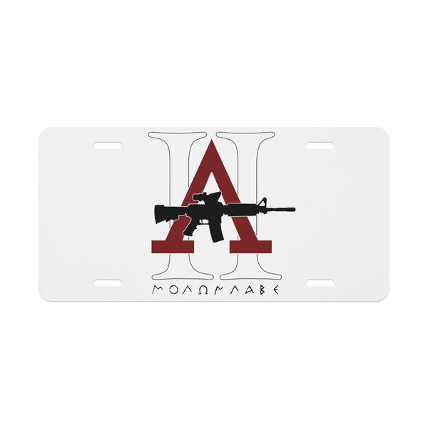 Molon Labe Vanity license plate