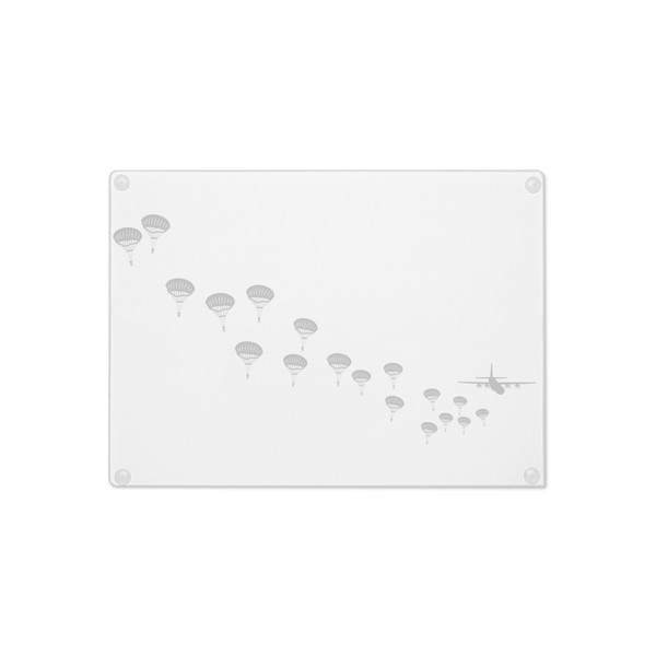 Paratroopers Glass cutting board