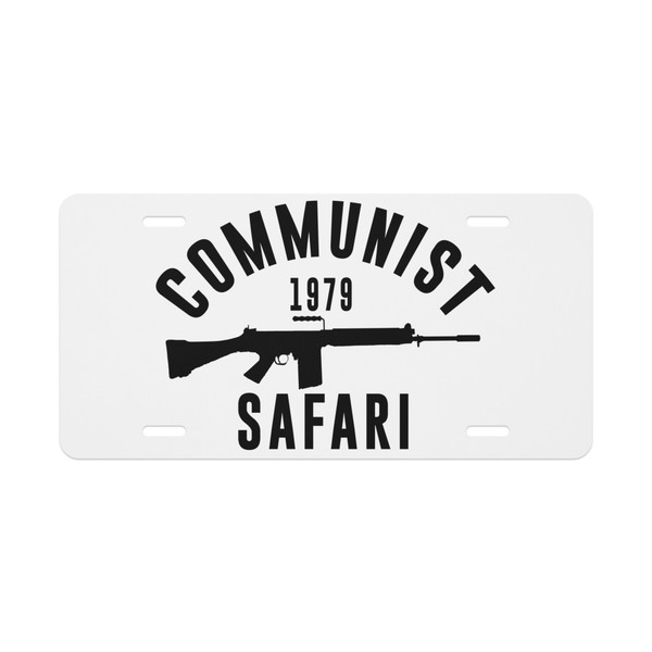 Communist Safari Vanity license plate