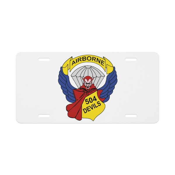 504 Devils Vanity license plate