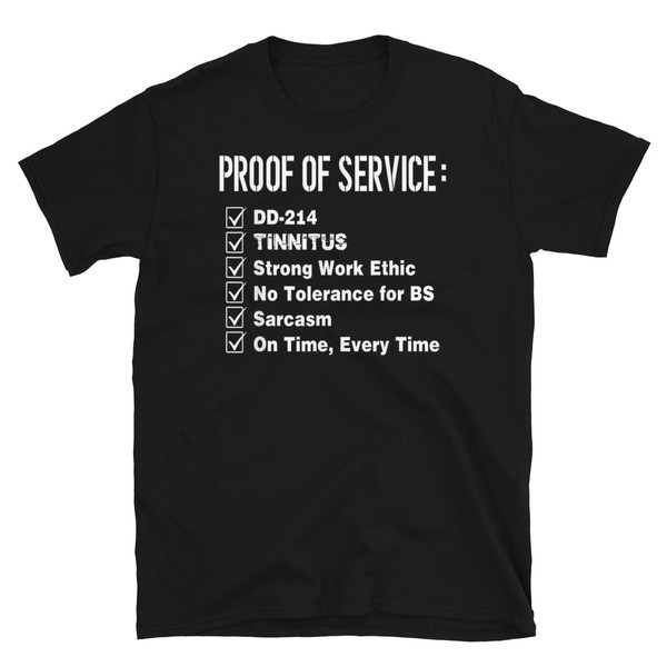 Proof of Service Short-Sleeve Unisex T-Shirt