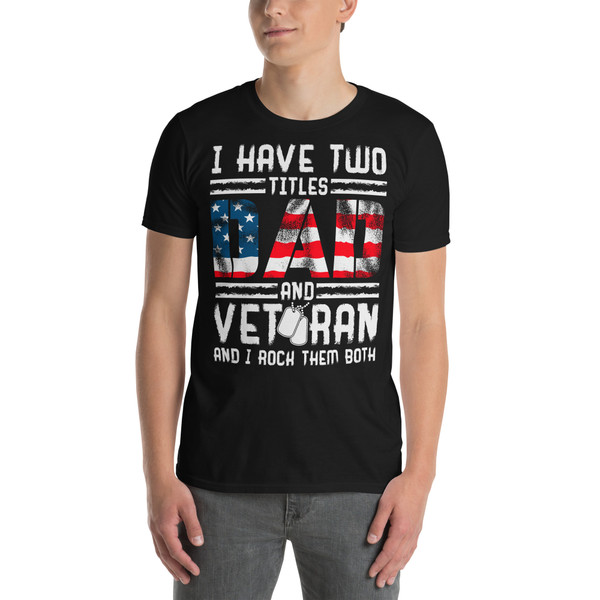 Dad & Veteran Short-Sleeve Unisex T-Shirt