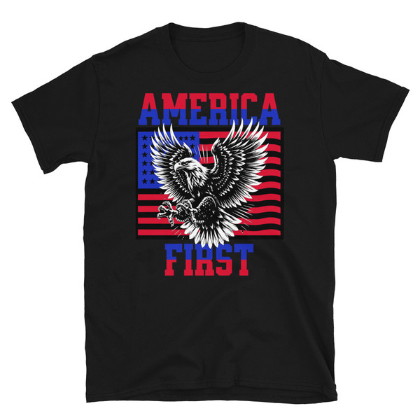 America First (Eagle) Short-Sleeve Unisex T-Shirt