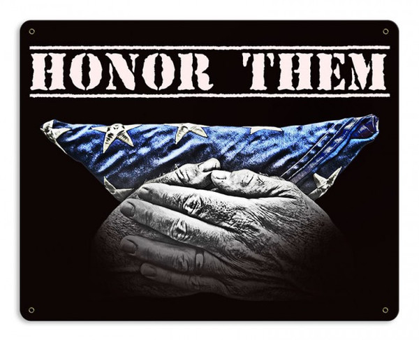 Honor Them Metal Wall Sign (15X12)