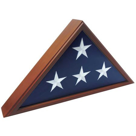 Colonial Walnut Flag Case