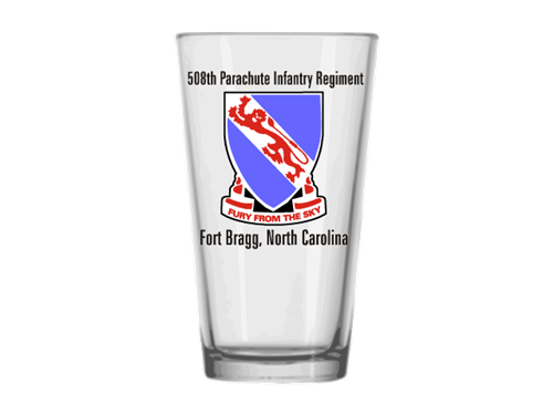 508th Parachute Infantry Regiment Pint Glass