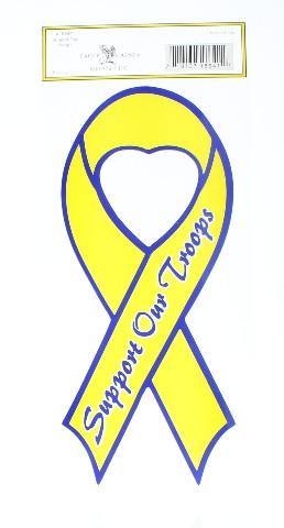 Support Our Troops Ribbon 9 5/8 " X 4 1/2