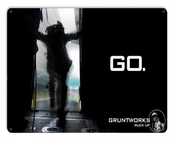 Go! Metal Wall Sign (12X15)