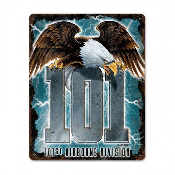 101ST Airborne Division Metal Wall Sign (12X15)