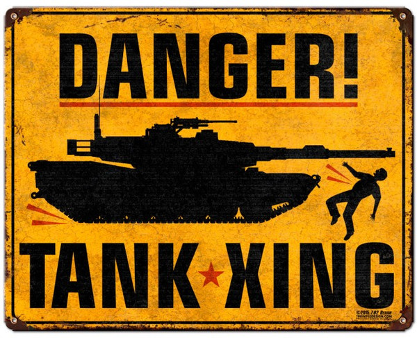 TANK XING Metal Wall Sign (15X12)