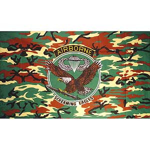 Screaming Eagles Camo 3X5 Flag