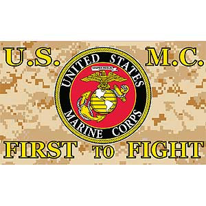 United States Marines First To Fight 3X5 Flag