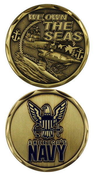 US Navy We Own The Seas Challenge Coin