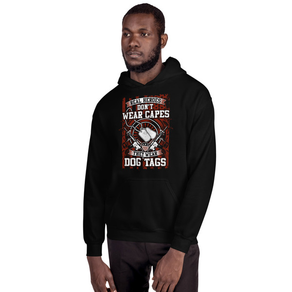 Real Heroes Dont Wear Capes Unisex Hoodie