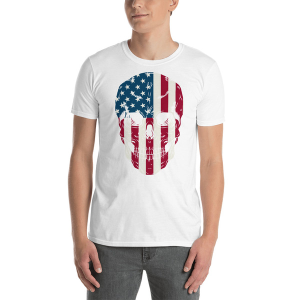 American Skull Short-Sleeve Unisex T-Shirt
