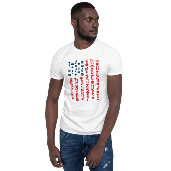 US Flag (Celebration) Short-Sleeve Unisex T-Shirt