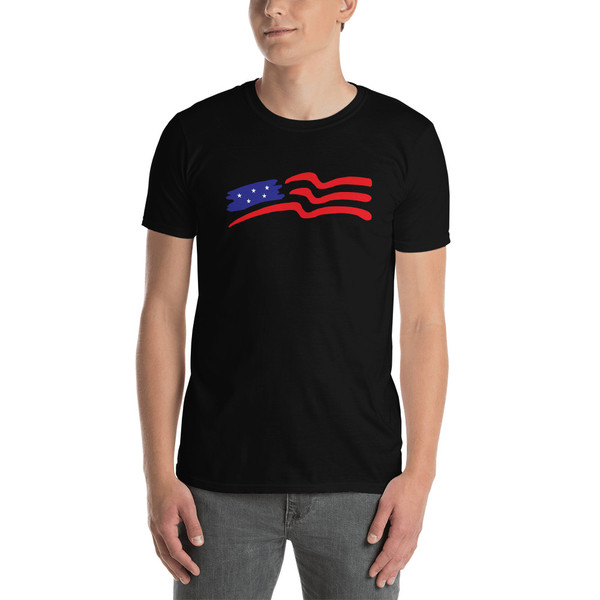 Flag Slash (Option 2) Short-Sleeve Unisex T-Shirt