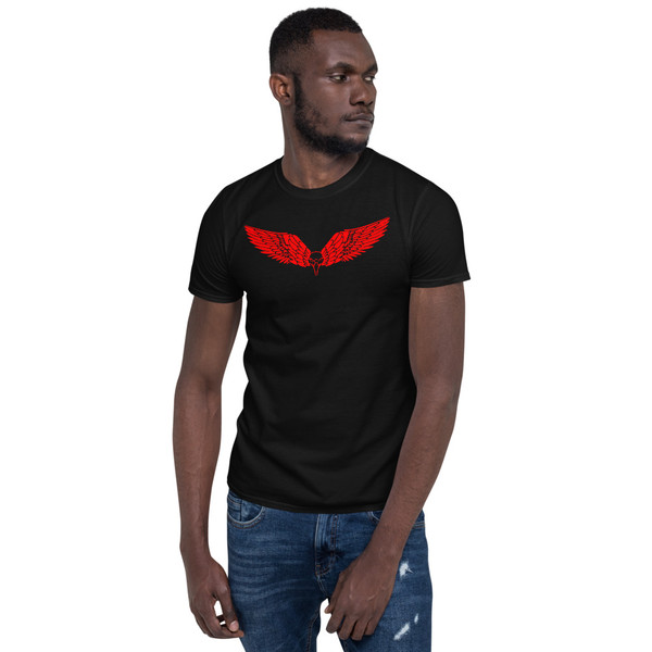 Skull with Red Wings Short-Sleeve Unisex T-Shirt