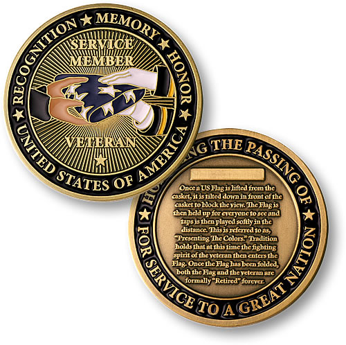 Presenting The Flag Brass Challenge Coin