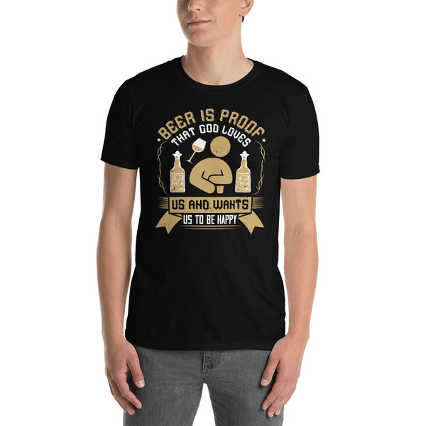Beer is Proof 2 Short-Sleeve Unisex T-Shirt