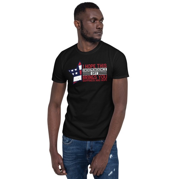 Independence Day (Happiness and Hope) Short-Sleeve Unisex T-Shirt