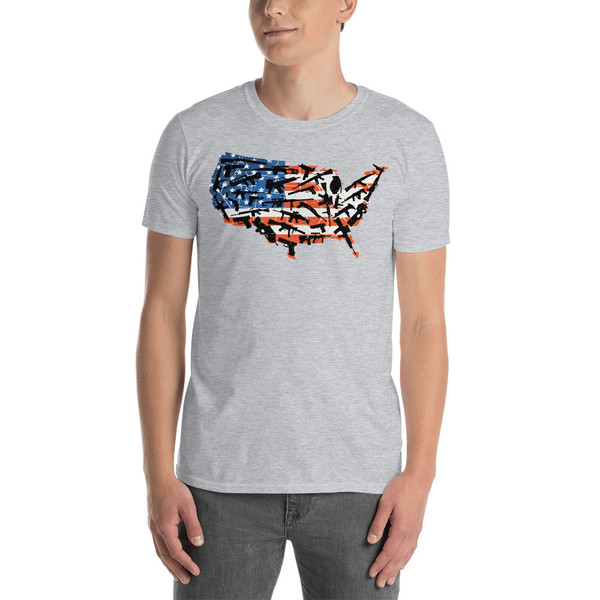 USA Gun Country Short-Sleeve Unisex T-Shirt