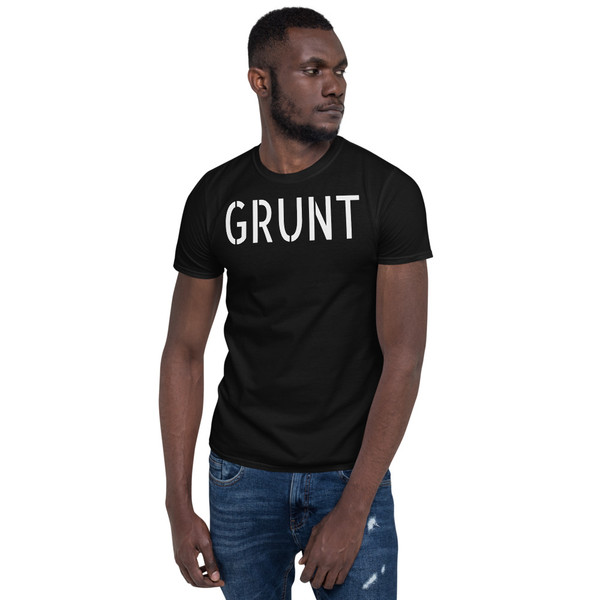 Grunt (Text) Short-Sleeve Unisex T-Shirt