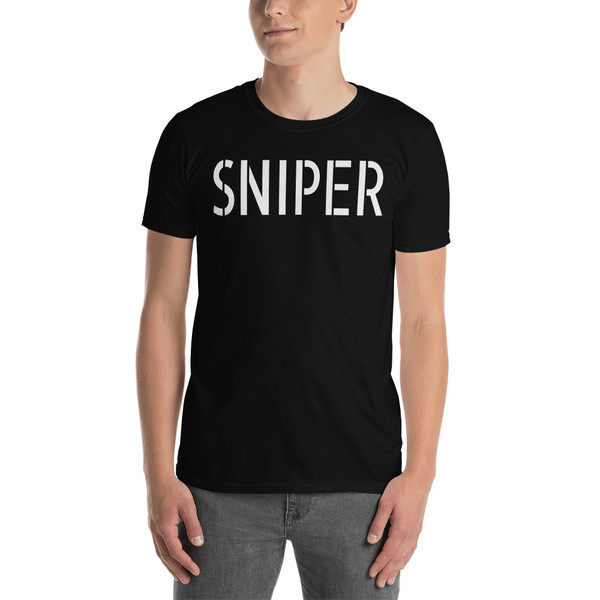 Sniper (Text) Short-Sleeve Unisex T-Shirt