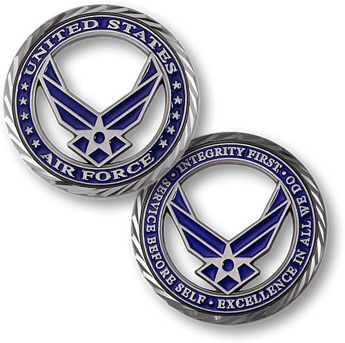Core Values - U.S. Air Force Challenge Coin