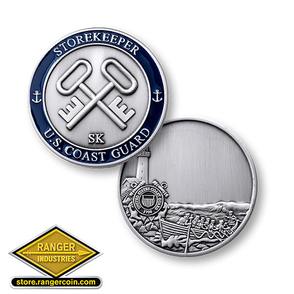 Navy Storekeeper Challenge Coin