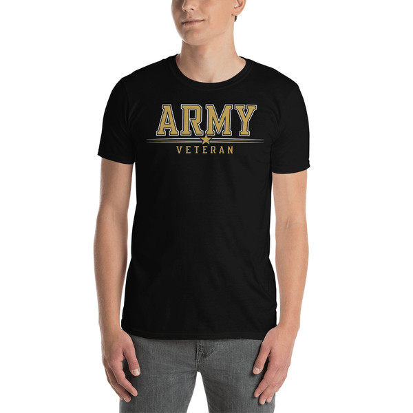 Army Veteran (Gold Design) Short-Sleeve Unisex T-Shirt