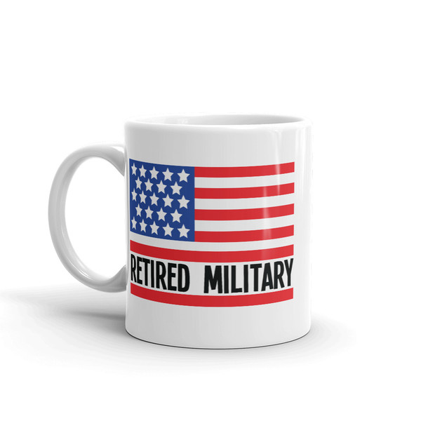 Retired Military (US Flag) Mug