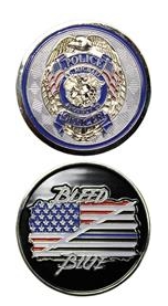 Bleed Blue Challenge Coin