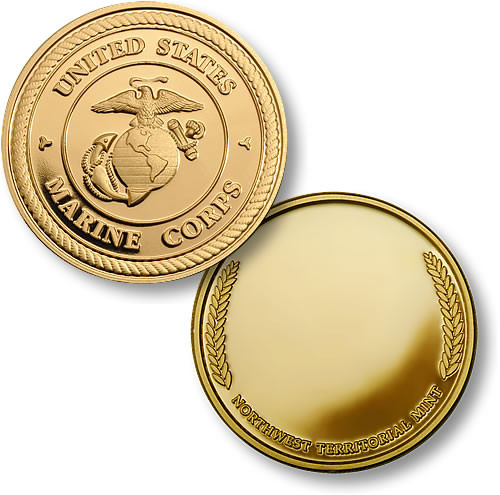 U.S. Marines Wreath Challenge Coin