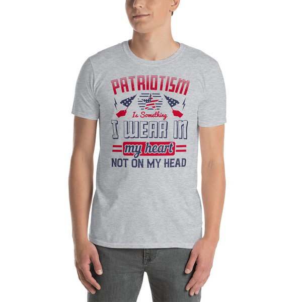 Patriotism is Something I Wear in my Heart Short-Sleeve Unisex T-Shirt