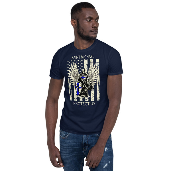 Saint Michael Protect Us Short-Sleeve Unisex T-Shirt