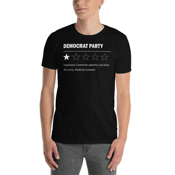 Democrat Party (White Text) Short-Sleeve Unisex T-Shirt
