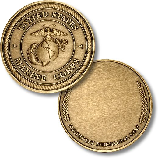 US Marines - Wreath Challenge Coin
