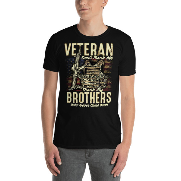 Veteran (Don't Thank Me) Short-Sleeve Unisex T-Shirt
