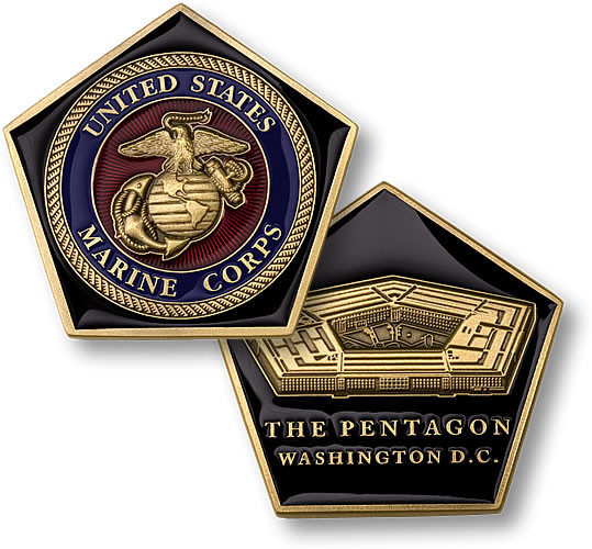 U.S. Marine The Pentagon Challenge Coin