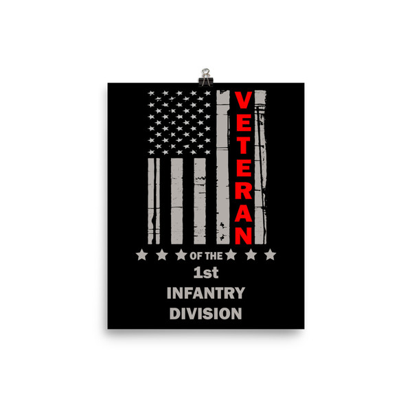 1st Infantry Division Veteran Poster