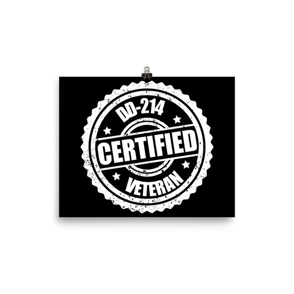 DD-214 Certified Veteran Poster